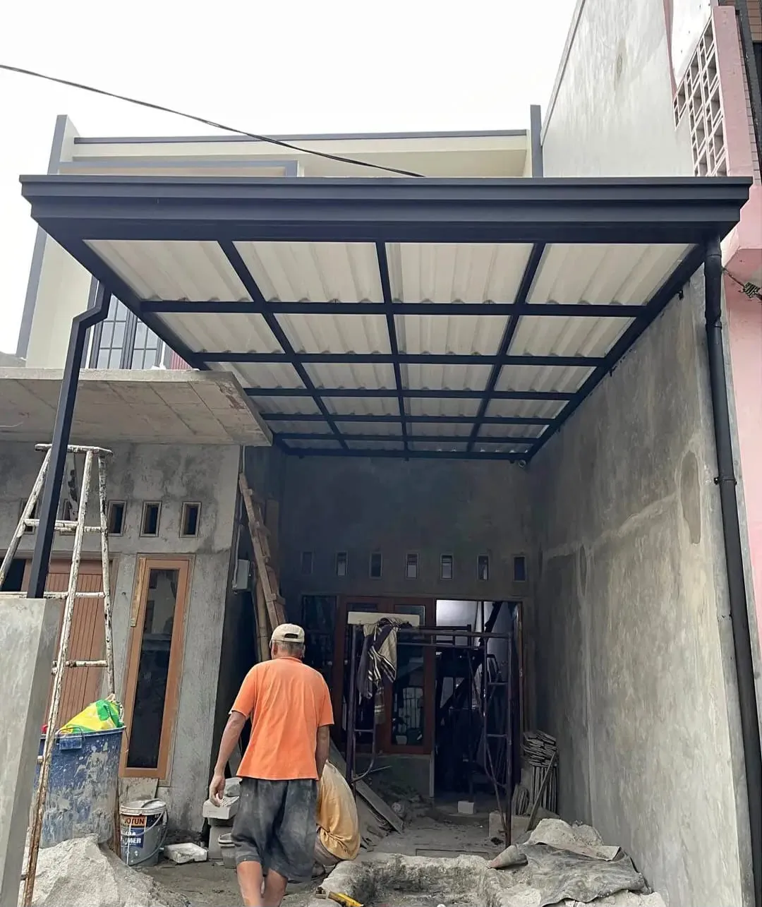 Kanopi Besi Minimalis
